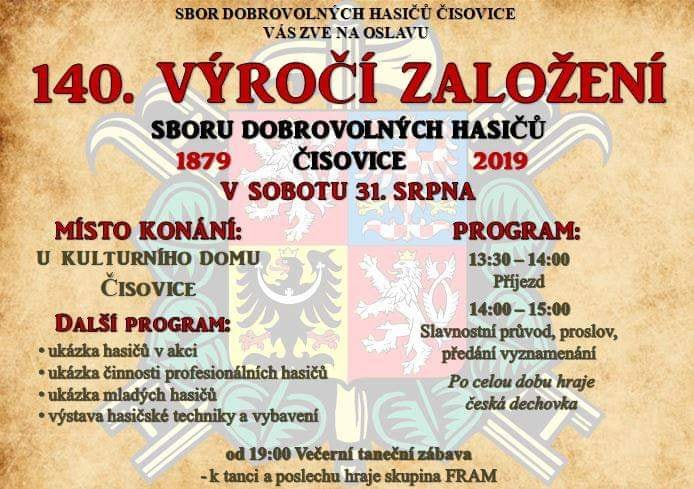 2019 Cisovice vyroci pozvanka