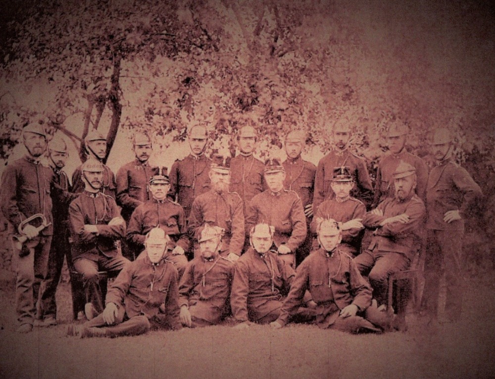 Historicke foto clenu SDH Cis ovice z konce 19. století